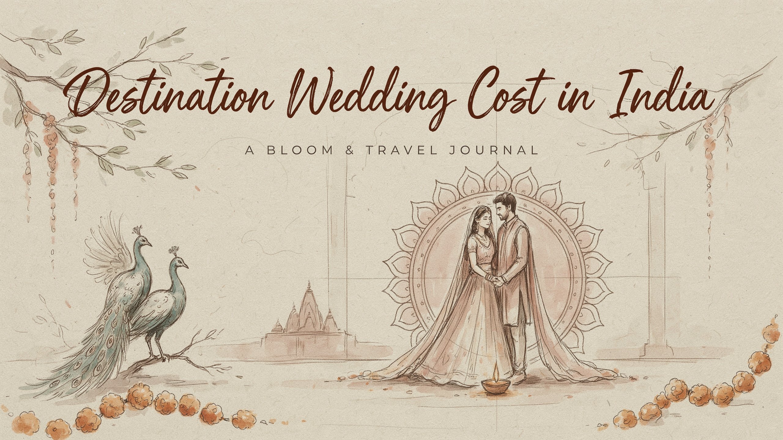 What is the average destination wedding cost in India